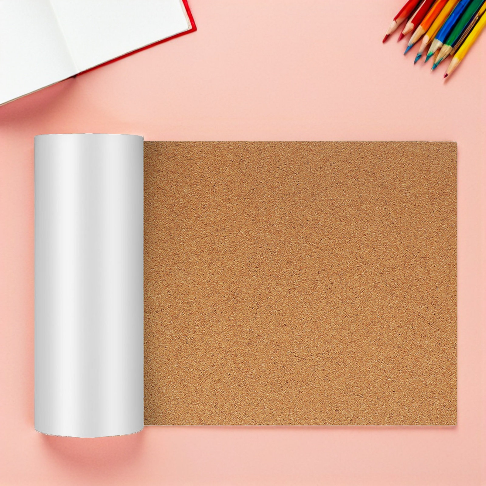 Bulletin Board Cork - Cork Board Roll with Adhesive Backing