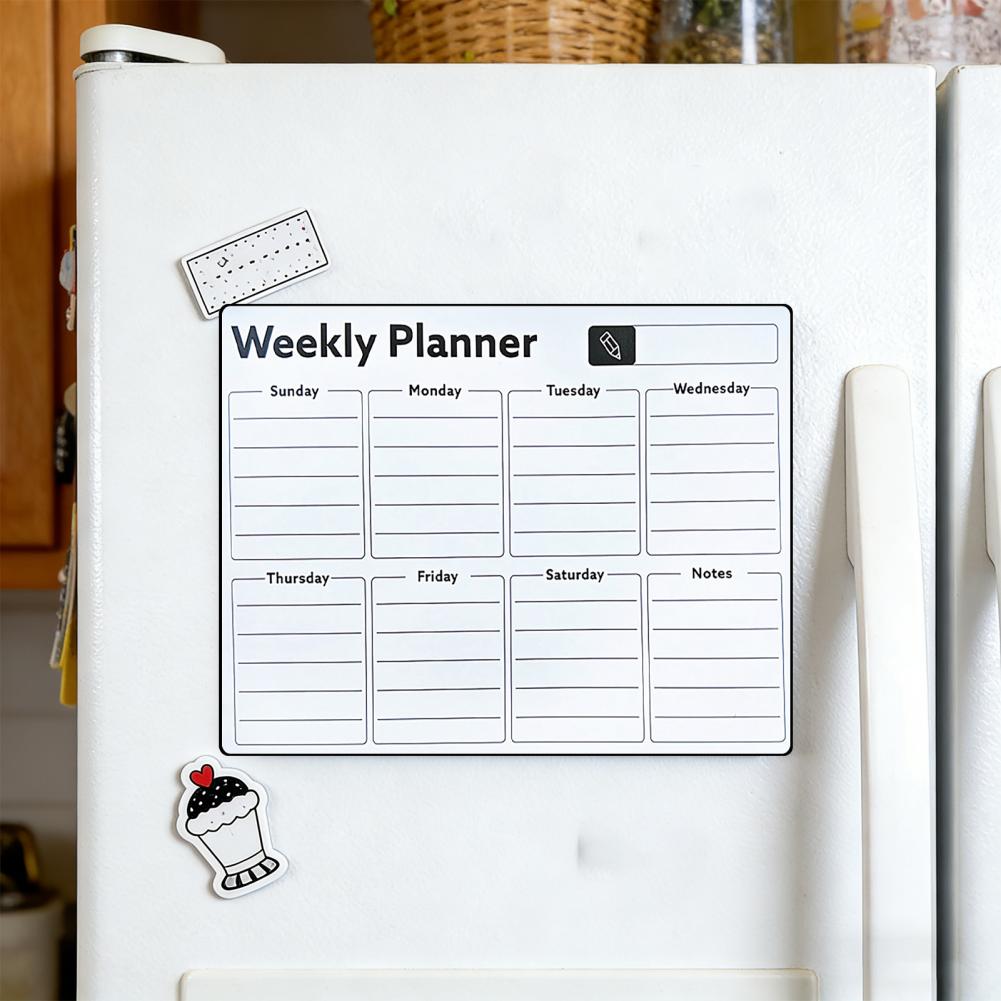 Magnetic Whiteboard Calendar - Magnetic Dry Erase Whiteboard for Fridge