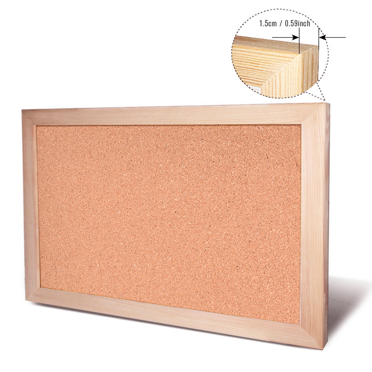 Vintage Pine Wood Frame Cork B - огляд і ціна Bulletin Board Cork