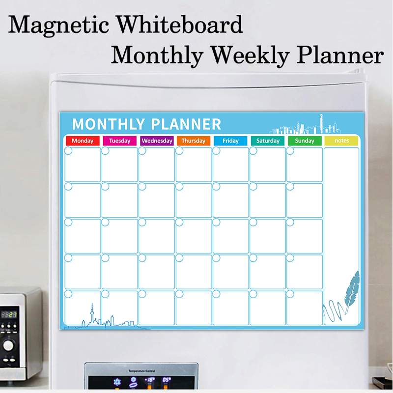 Magnetic Weekly Monthly Planne - огляд і ціна Magnetic Whiteboard Calendar