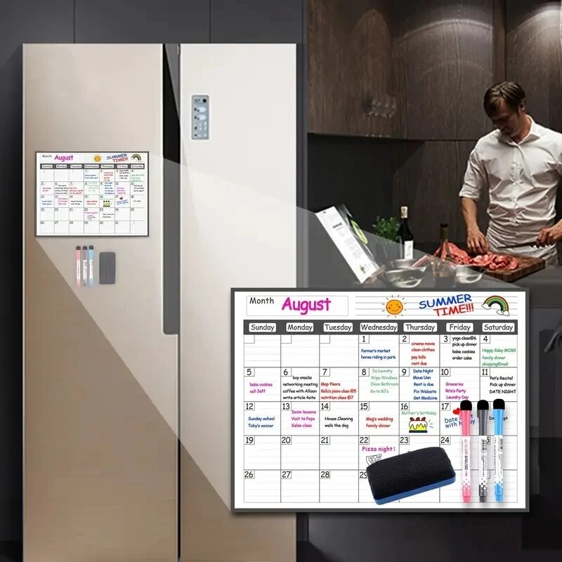 1 Set Magnetic Refrigerator Dr - огляд і ціна Magnetic Whiteboard Calendar