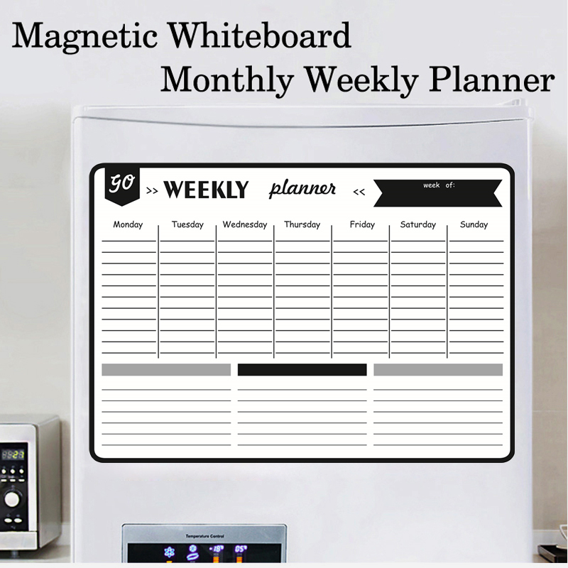 A3 Size Magnetic Monthly Weekl - огляд і ціна Magnetic Whiteboard Calendar