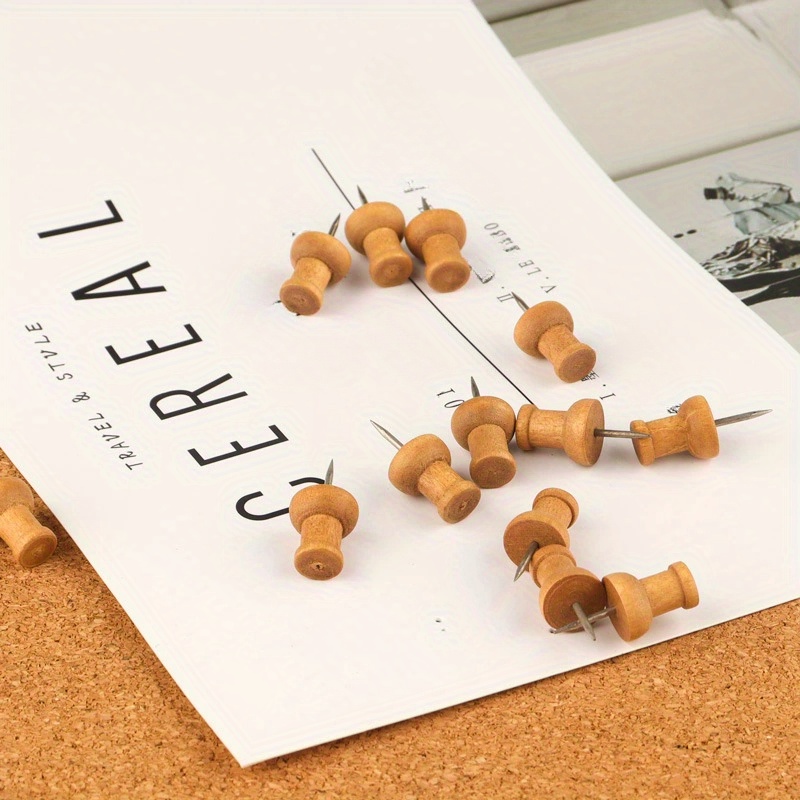 Decorative Wood Push Pins - Id - огляд і ціна Bulletin Board Cork
