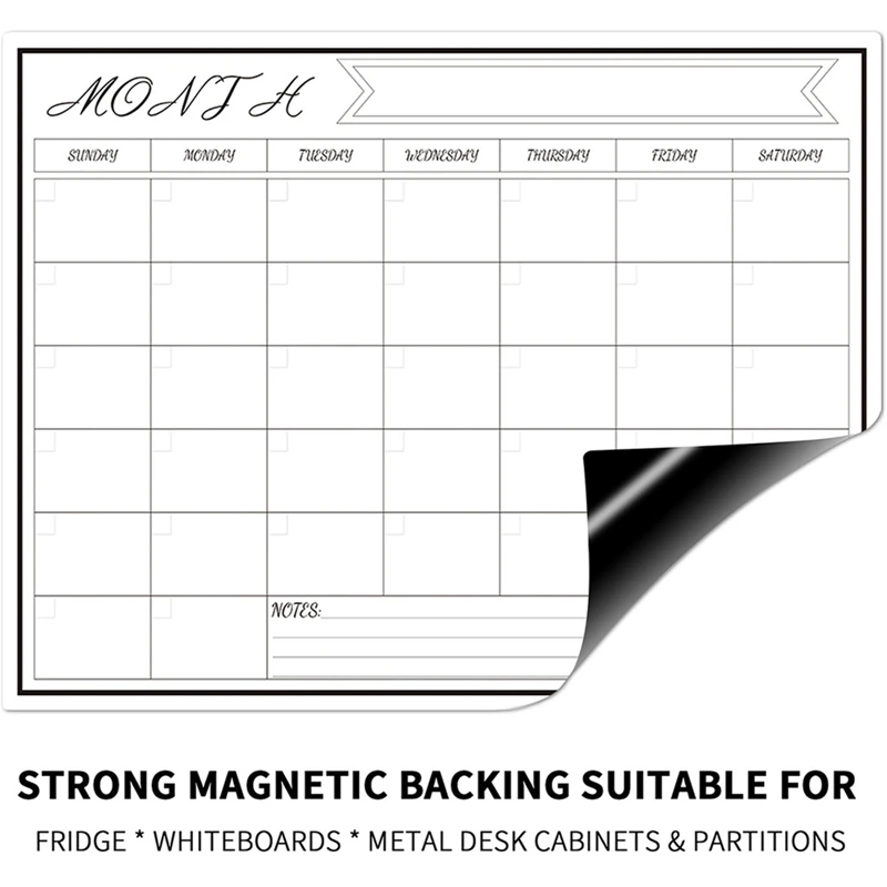 Daily Week Month Plan Magnetic - огляд і ціна Magnetic Whiteboard Calendar