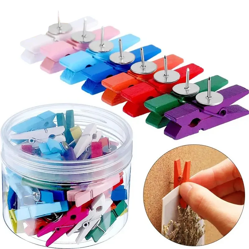 20Pcs/Box Clips Push Pin with  - огляд і ціна Bulletin Board Cork