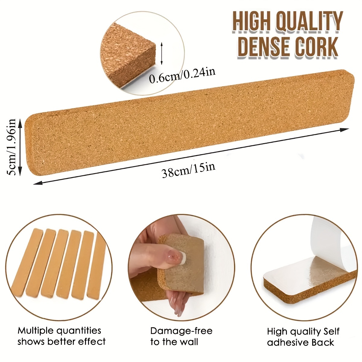 Long Cork Board Strips, Cork F - огляд і ціна Bulletin Board Cork