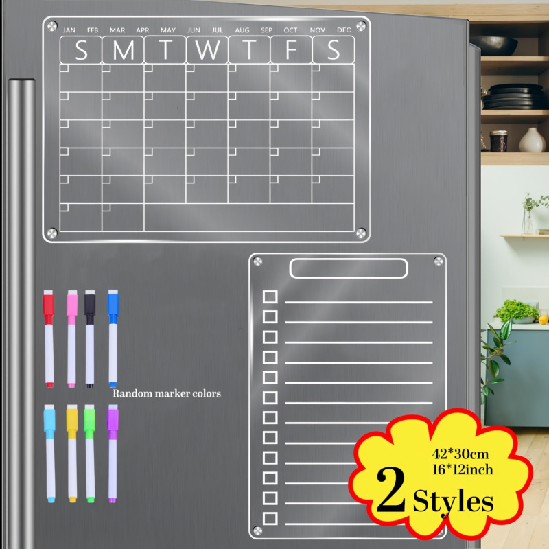 Acrylic Magnetic Calendar for  - огляд і ціна Magnetic Whiteboard Calendar